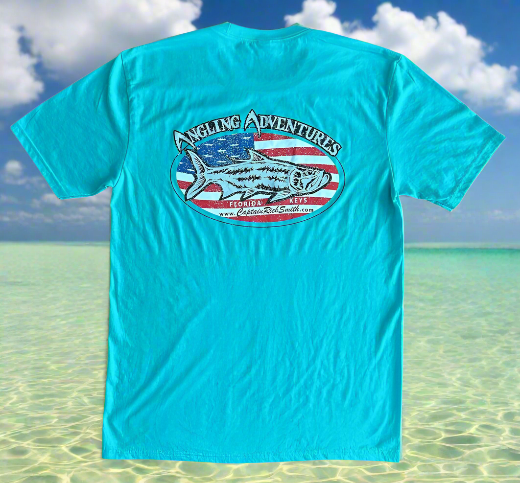 Men’s Lightweight Short Sleeve T-Shirt -Turquoise Frost